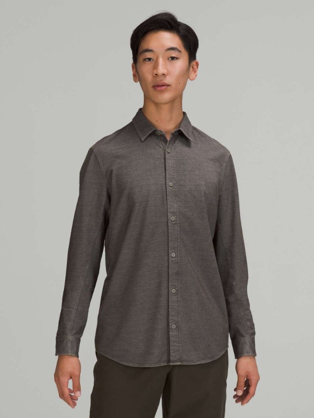 Lululemon Men's Commission Long Sleeve Shirt - Dark Grey